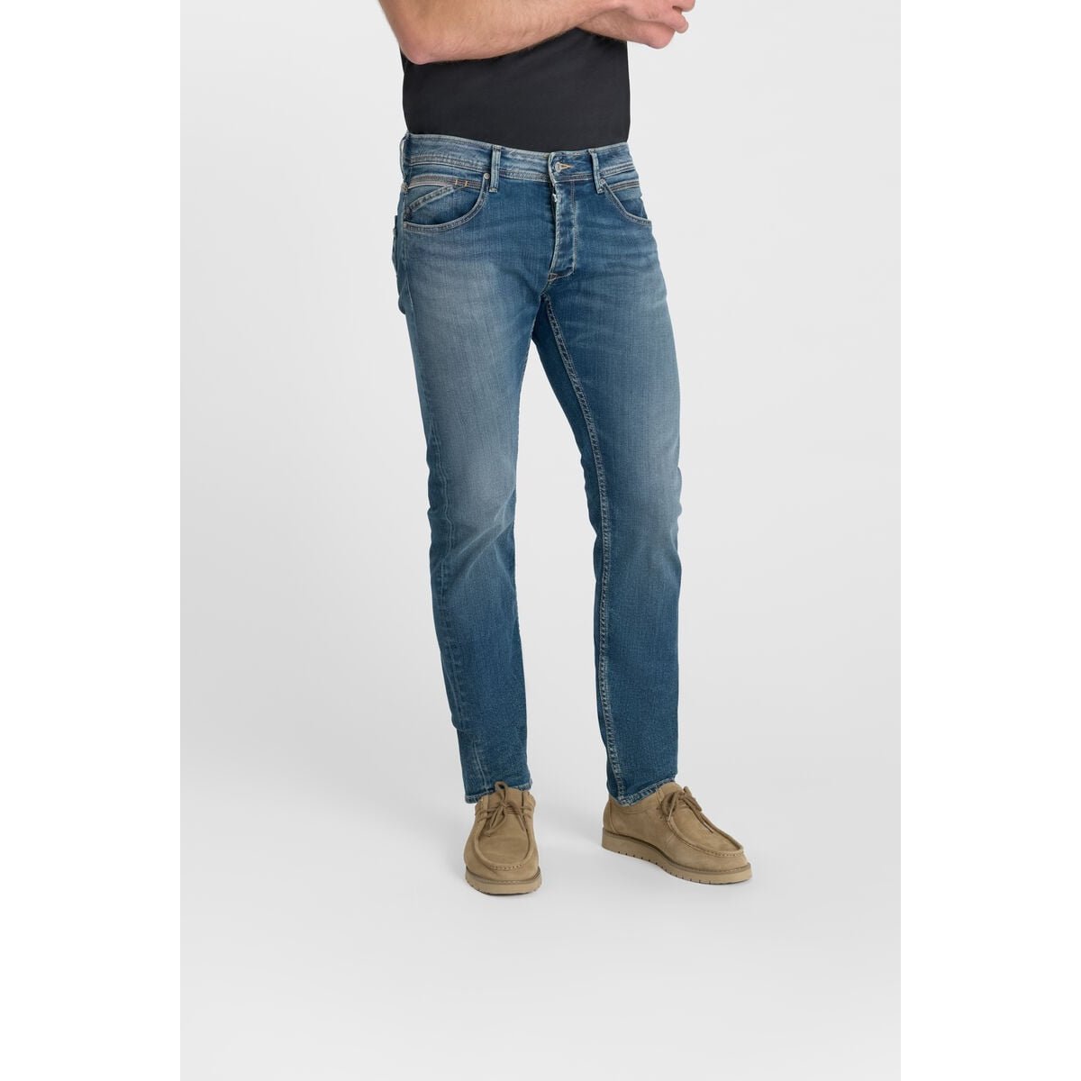 Jeans slim stretch 700/11, longueur 34 blue, LE TEMPS DES CERISES