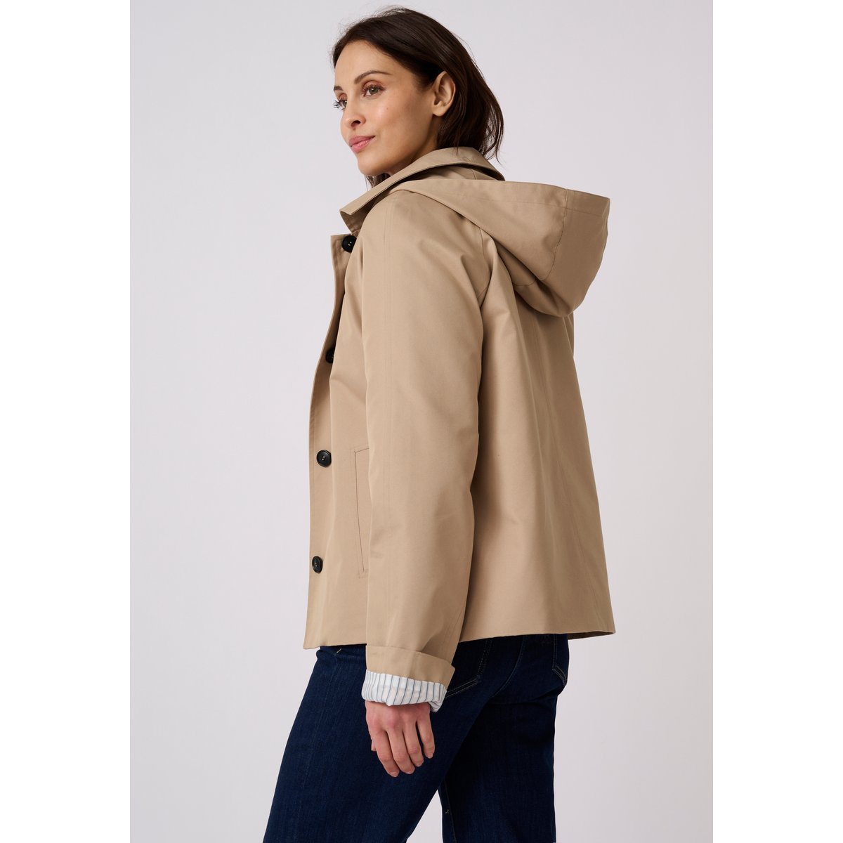 Trench court marron beige, DAMART