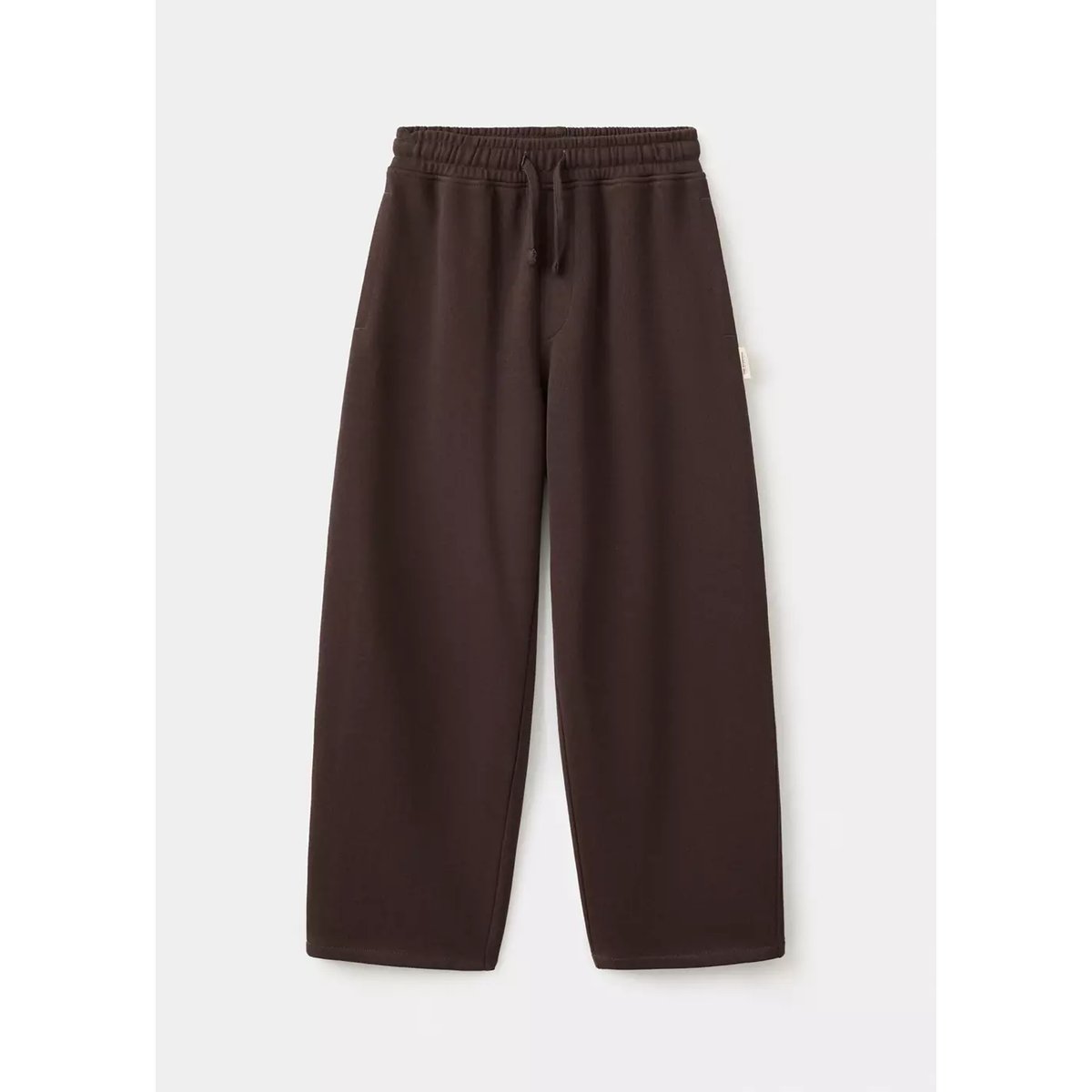 Pantalon jogger barrel fit chocolat, MANGO KIDS