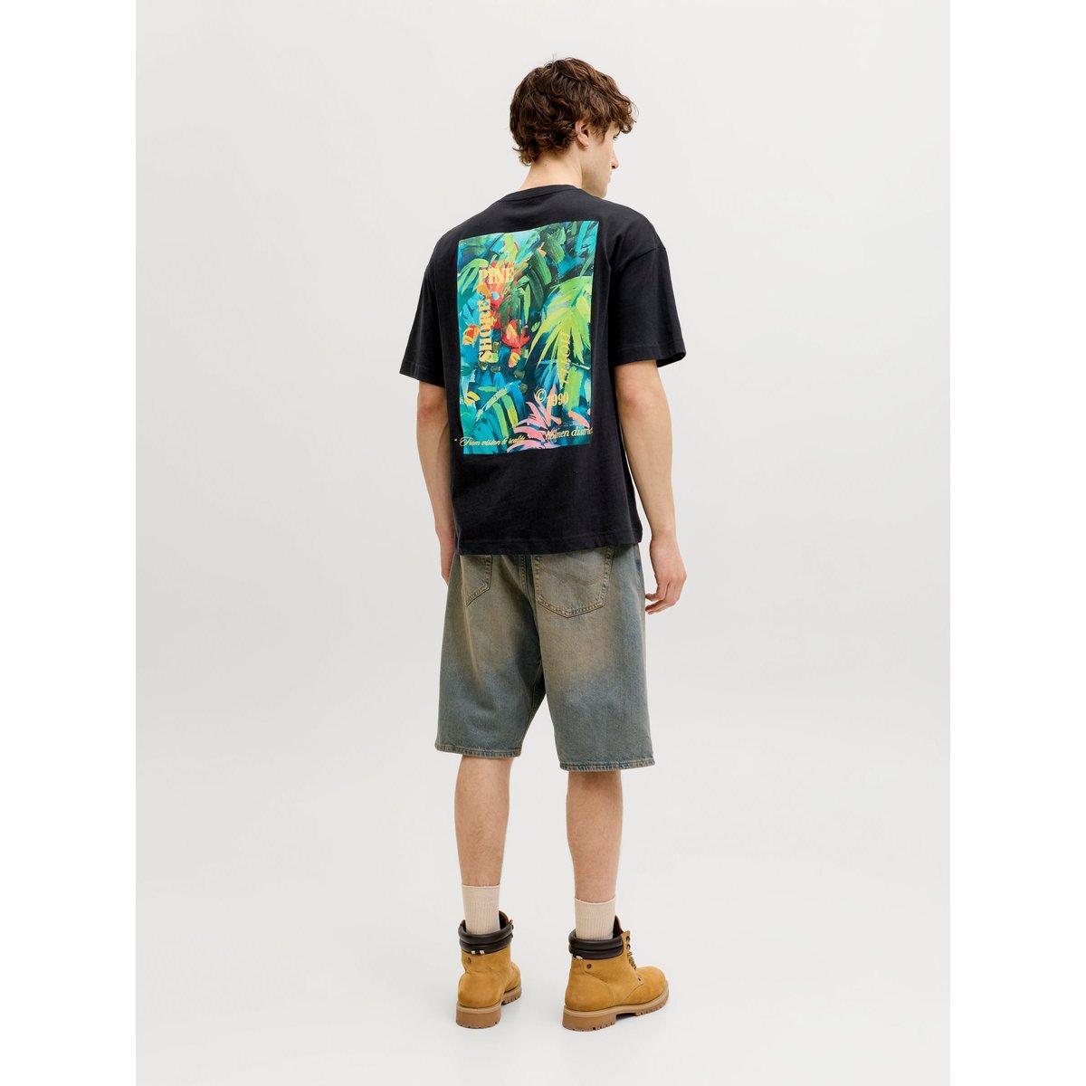 T-Shirt noire - black, JACK & JONES