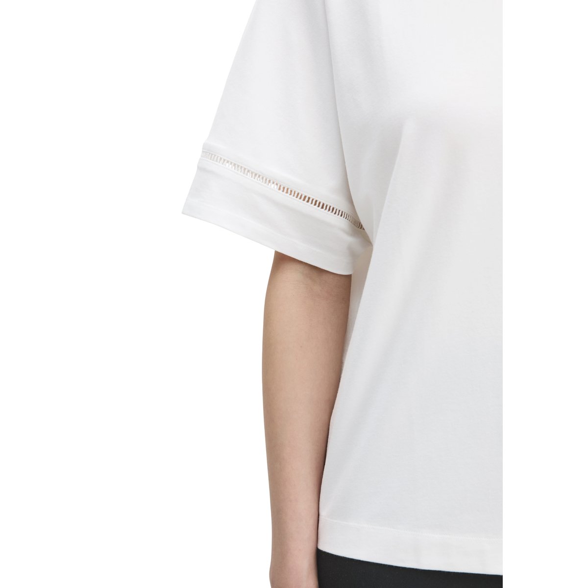 T-shirt relaxed avec TENCEL™ Modal blanc, MARC O'POLO