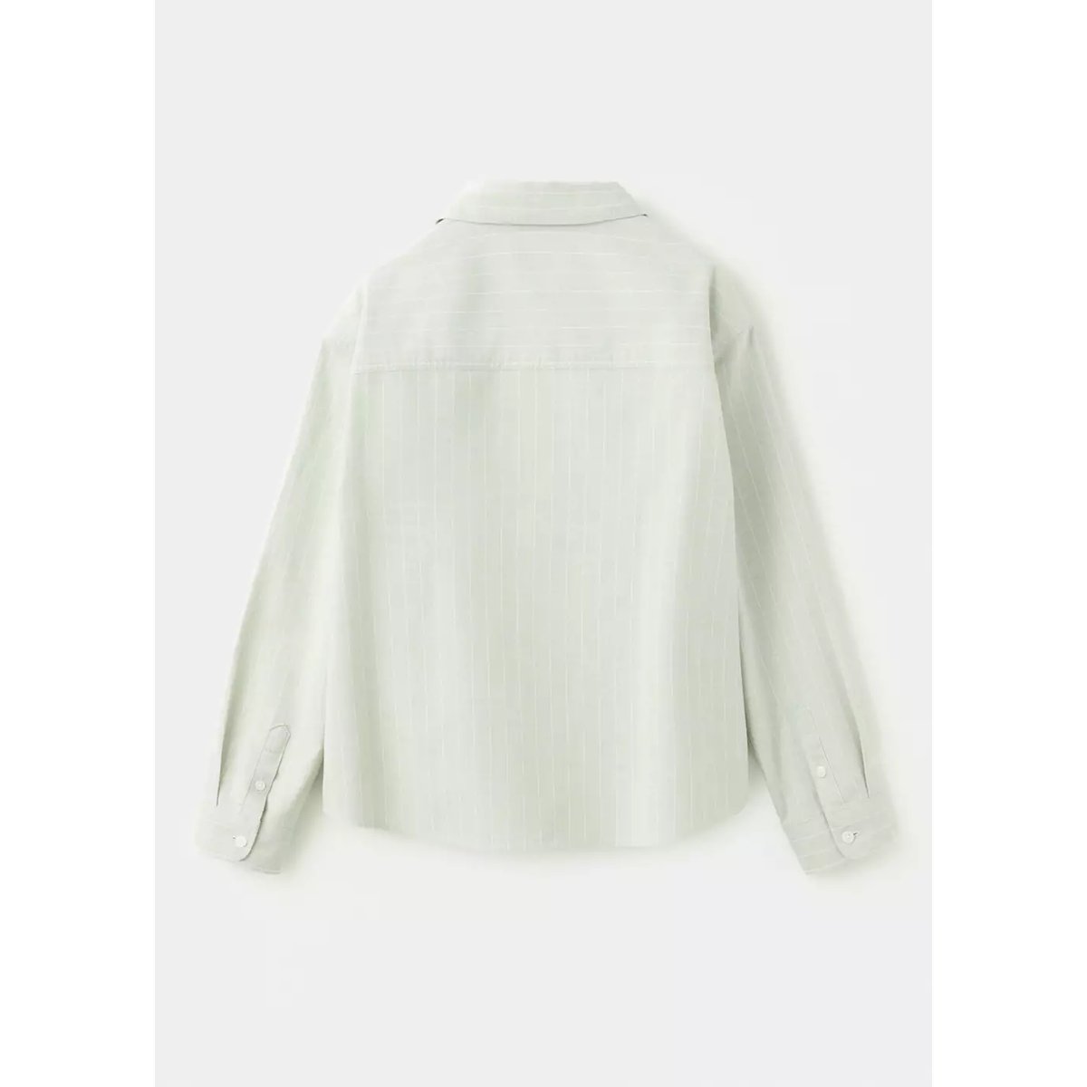 Chemise 100 % coton rayures vert, MANGO KIDS