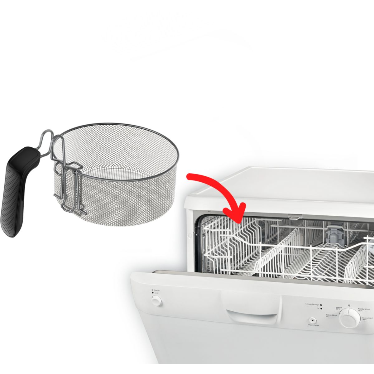 Friteuse UNO AF215D10 noir, MOULINEX