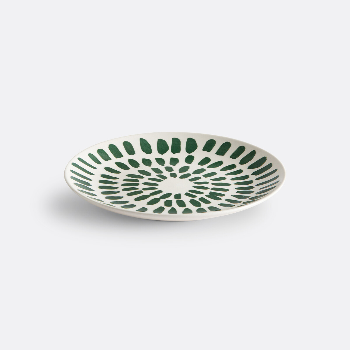 Lot de 4 assiettes à dessert en grès Riveri vert, LA REDOUTE INTERIEURS