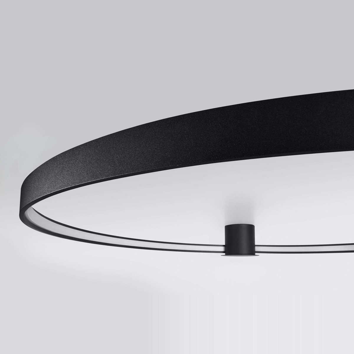 Plafonnier Aluminium Noir LED 1 Rio noir, EDEN