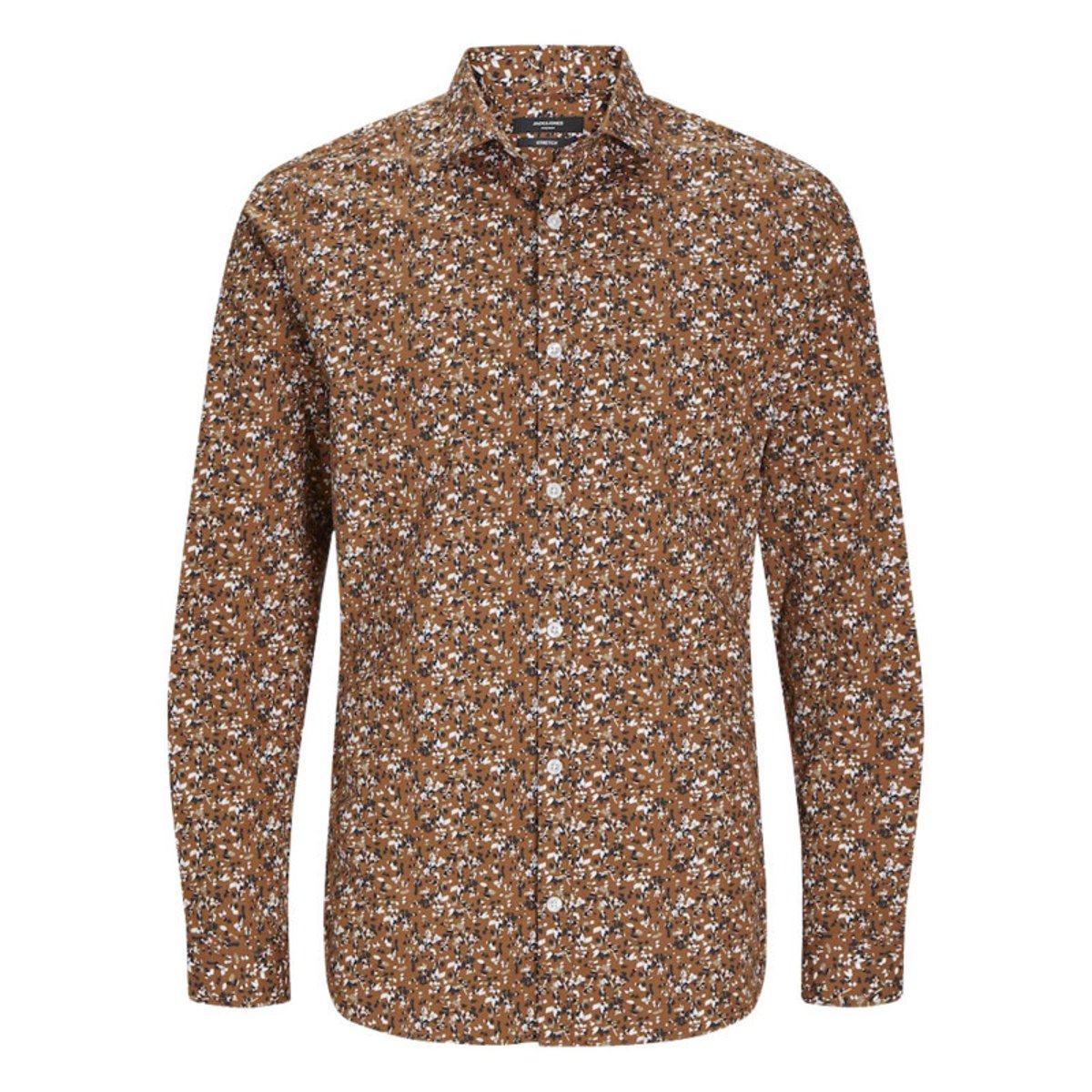Chemise manches longues à motifs camel, JACK & JONES