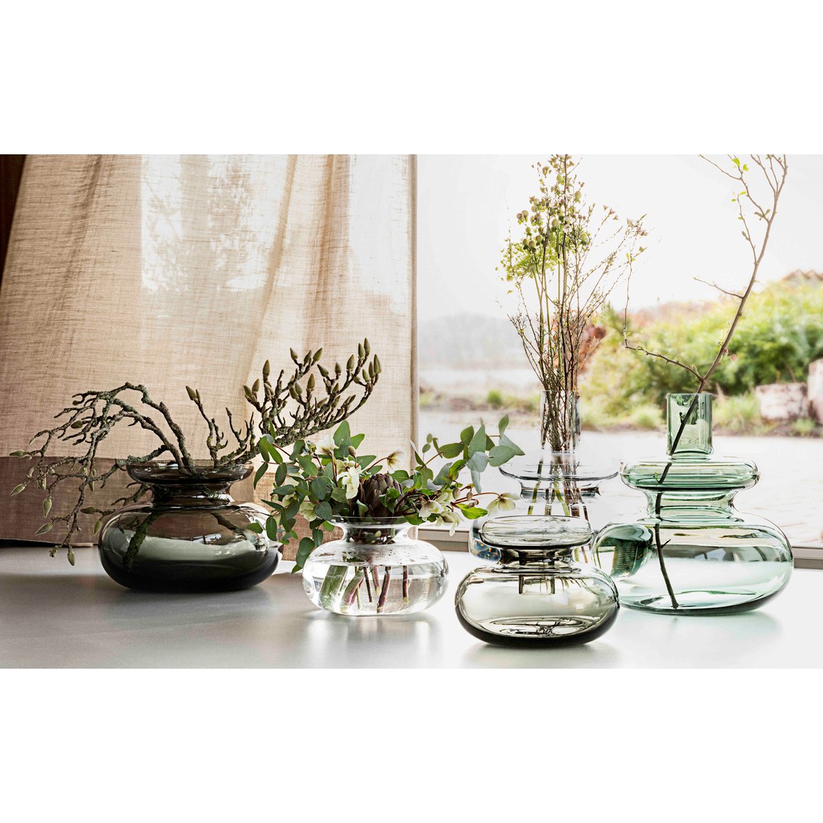 Vase INU vert mousse, ZONE DENMARK
