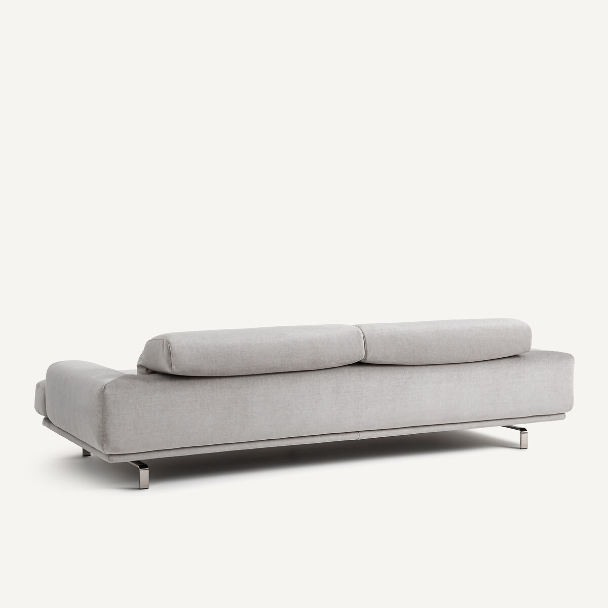 Canapé polyester mélangé, Orizonte gris clair, AM.PM