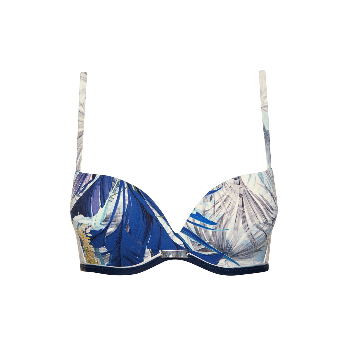 Haut maillot de bain push-up Ensenada bleu, LISCA