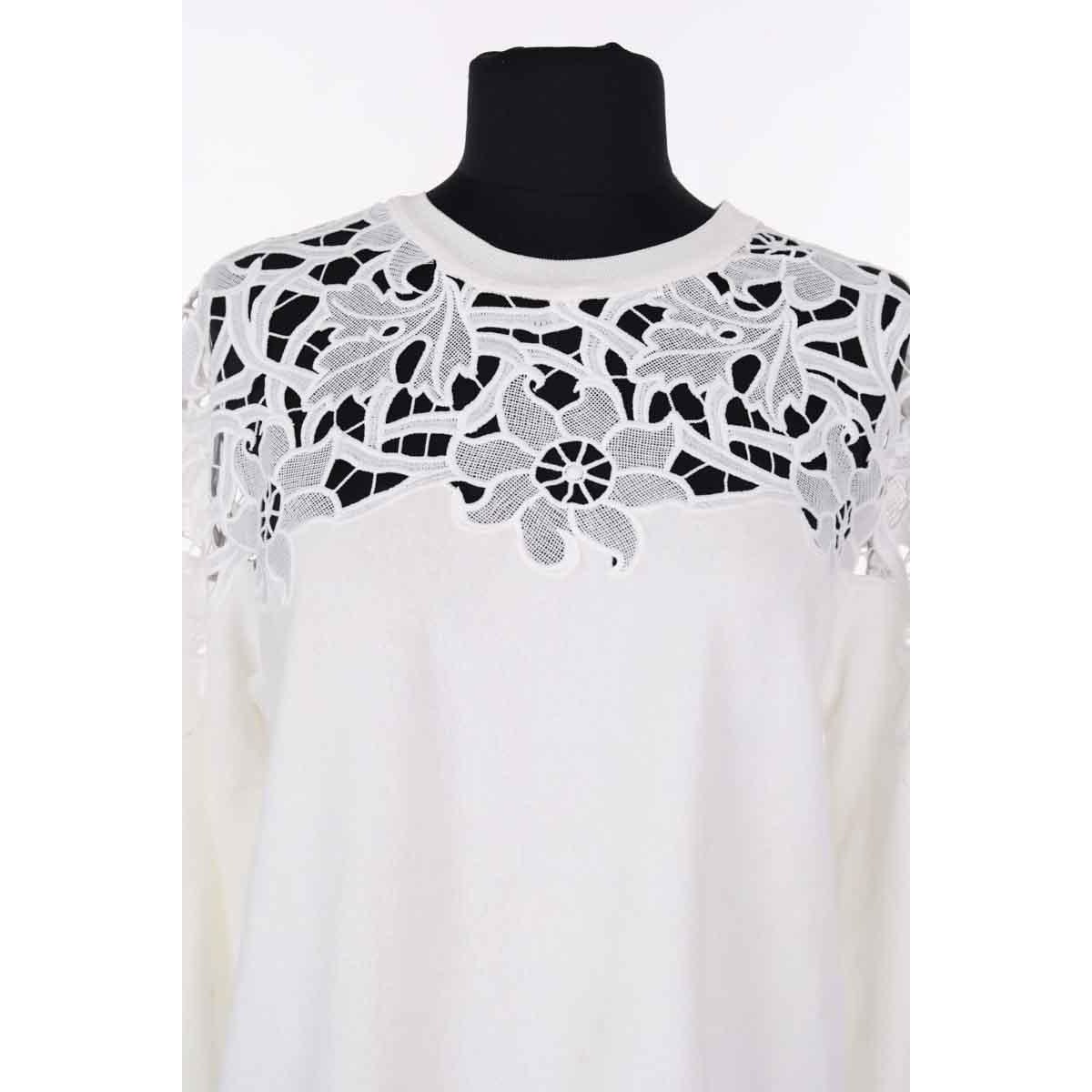 Pull - Très Bon État blanc, SANDRO