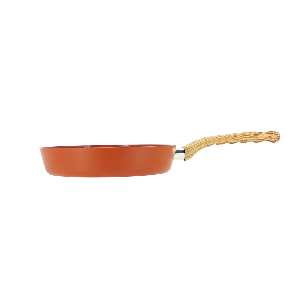 Poêle 20cm en aluminium recyclé, COLORAMA brique, MENASTYL
