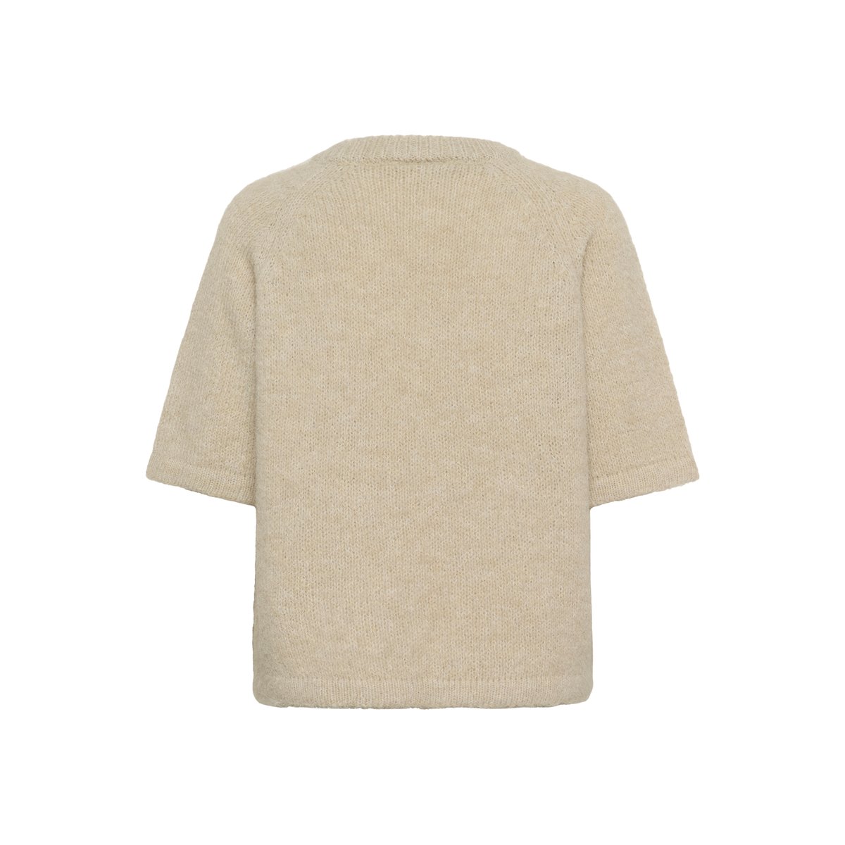 Knitted pullover beige feather gray melange, KAFFE