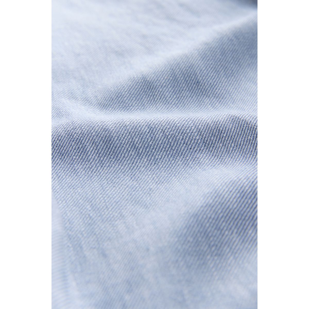 Pantalon ample dos élastique en lin mélangé chambray bleu, NEXT