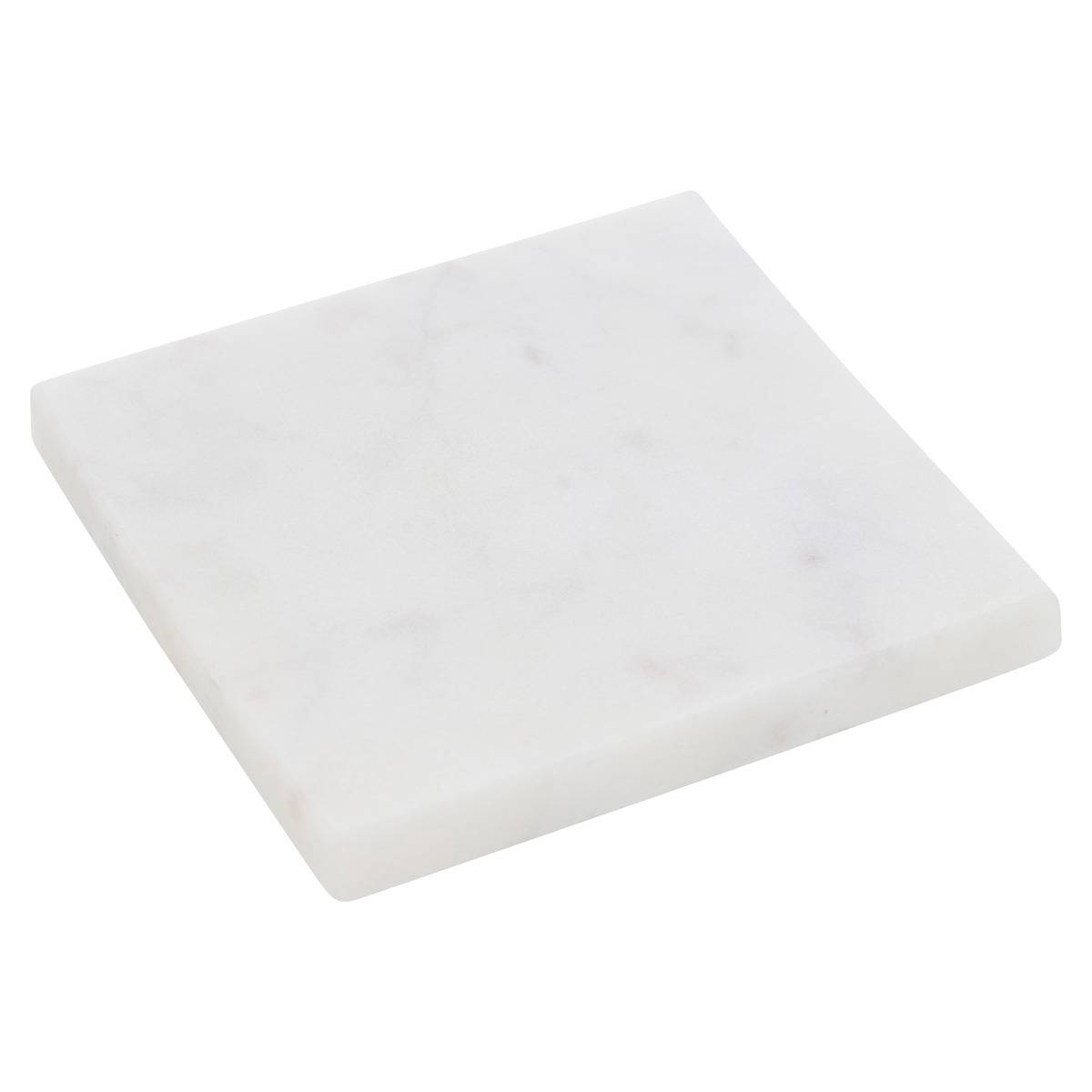 Lot de 4 dessous de verre MARBRE blanc, ATMOSPHERA