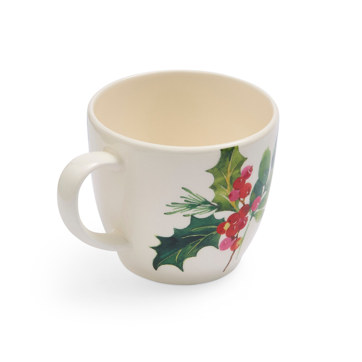 Set of 4 Botanic Garden Christmas Holly & Berries Latte Mugs multi-coloured, PORTMEIRION