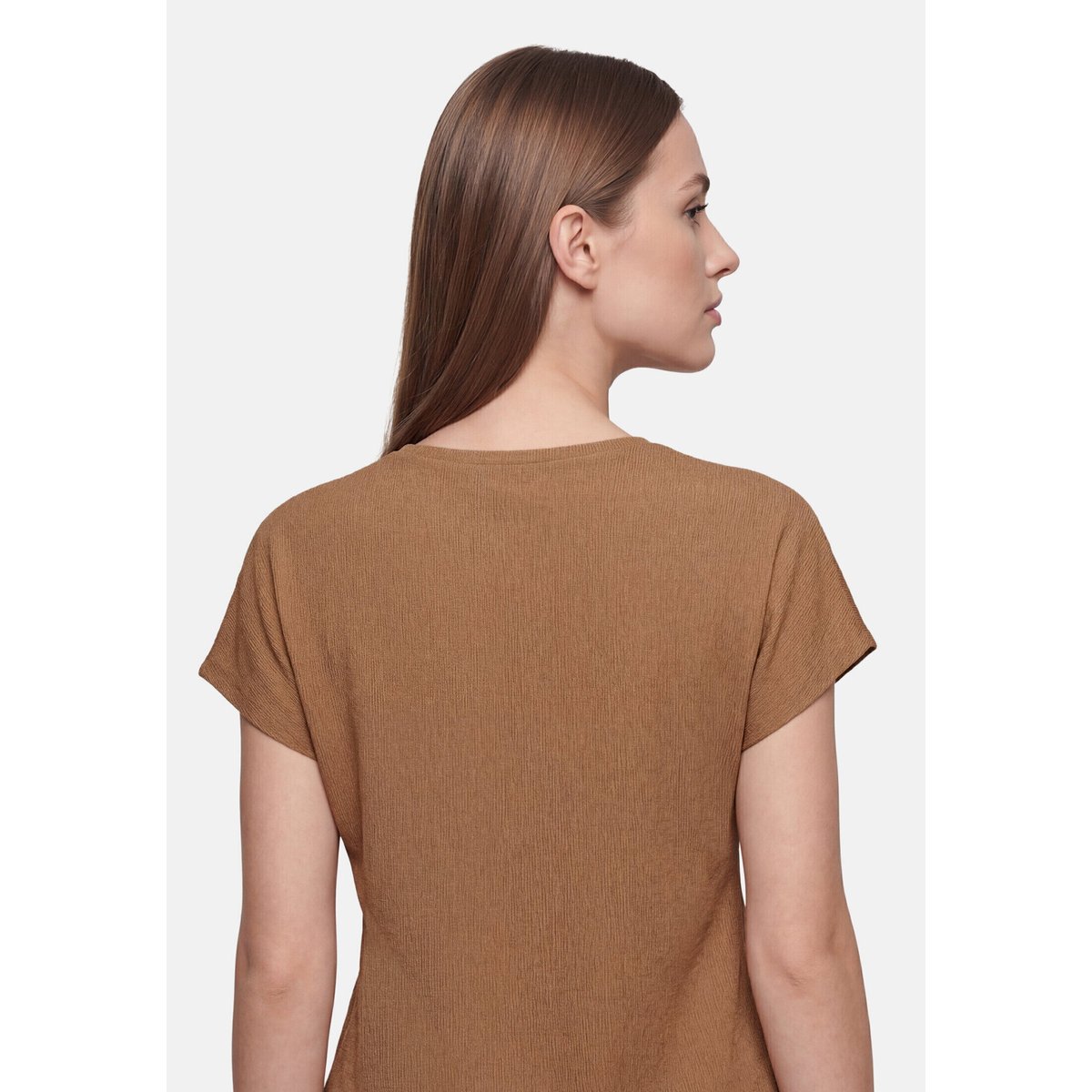 T-Shirt avec structure avec structure classic nougat, BETTY BARCLAY