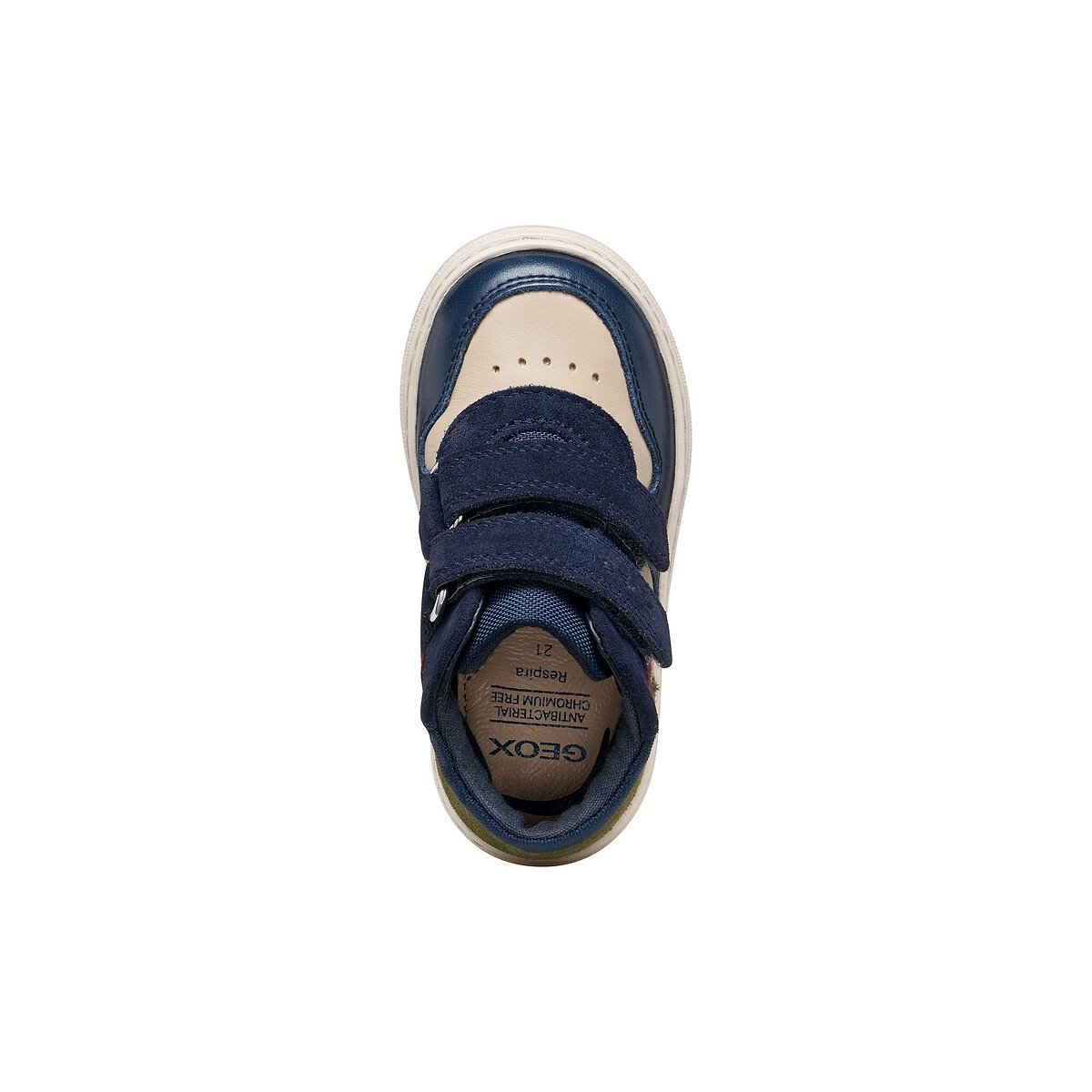 Zapatillas con velcro, NASHIK beige/azul marino, GEOX