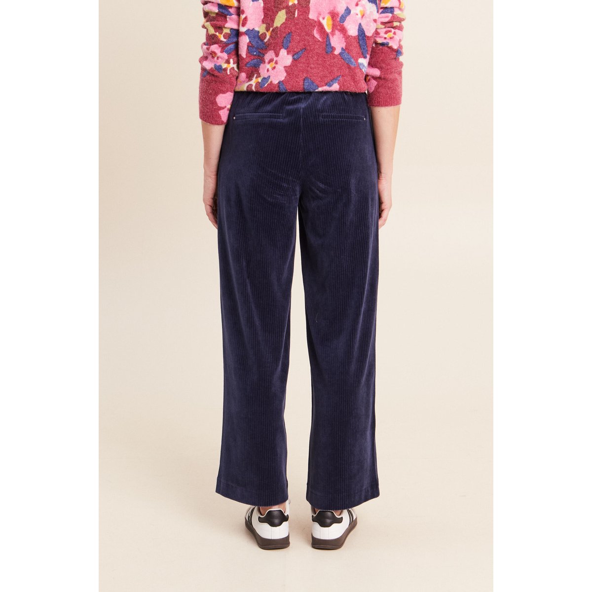 Pantalon en velours bleu marine, BREAL