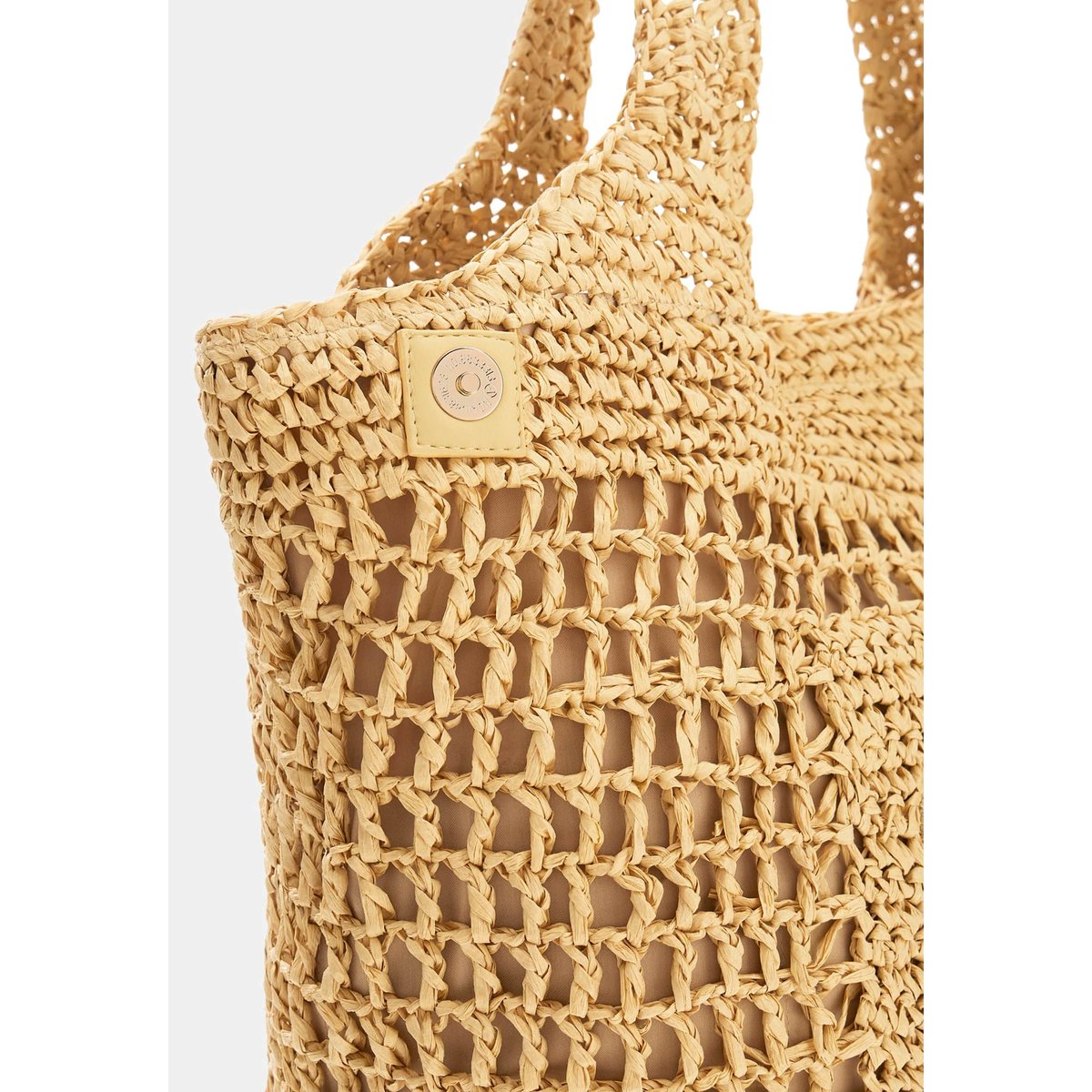 Sac À Bandoulière En Raffia beige, GUESS