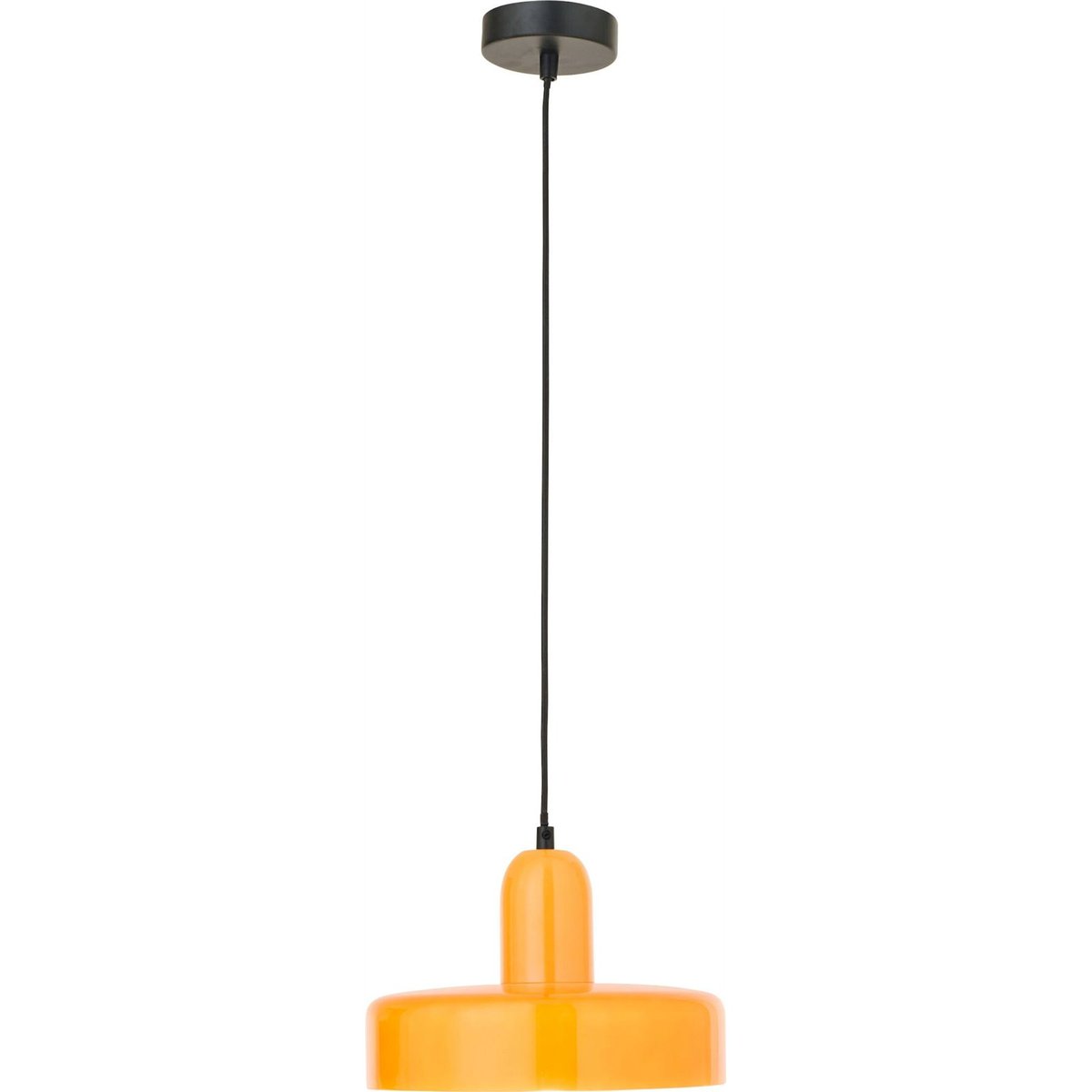 Plafonnier rétro en verre soufflé orange, RECOLLECTION
