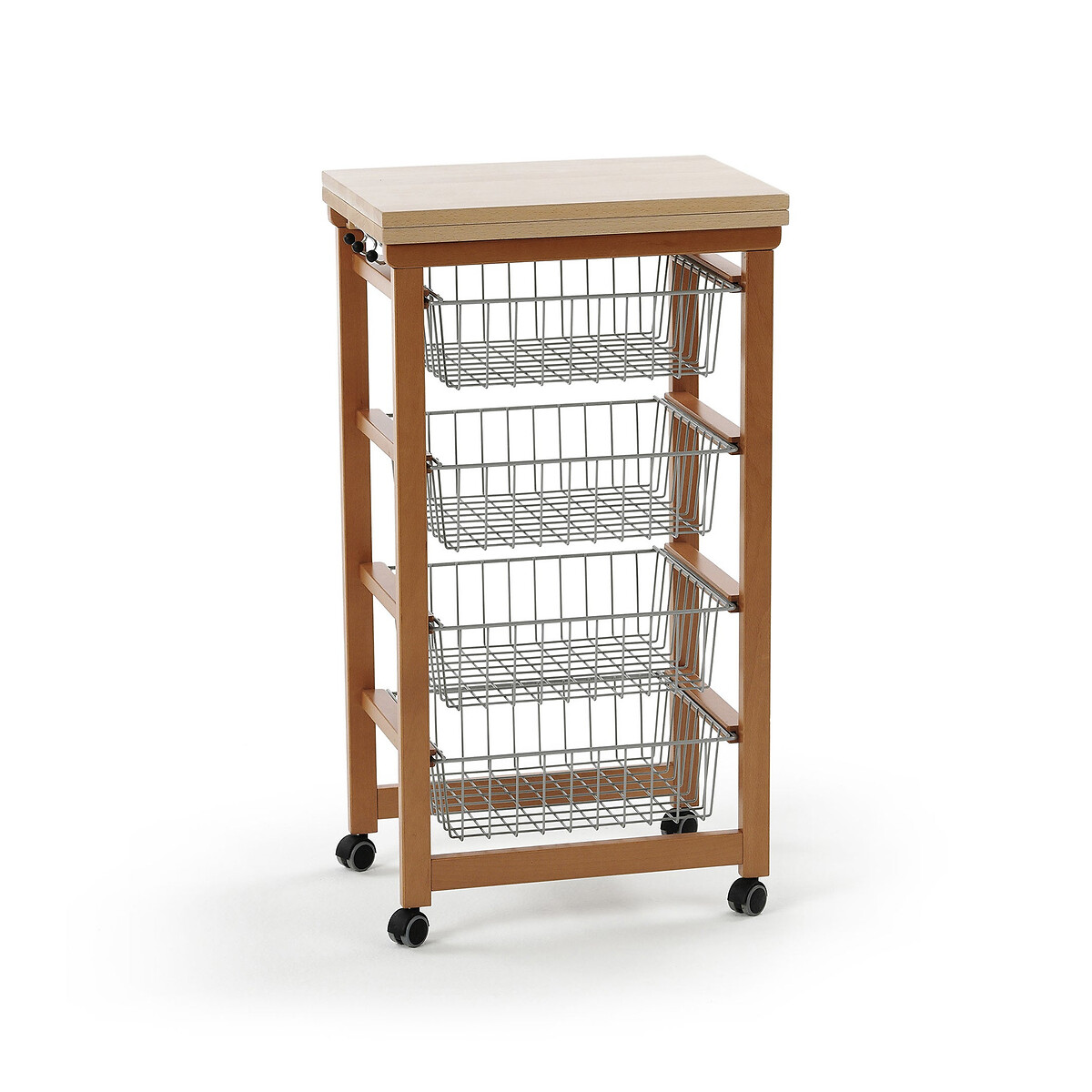 Chariot de cuisine - Extensible bois foncé, EUROPE & NATURE