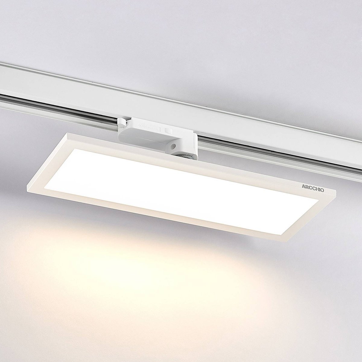 Projecteur pour rail électrique LED, Hairis blanc (ral 9010), ARCCHIO