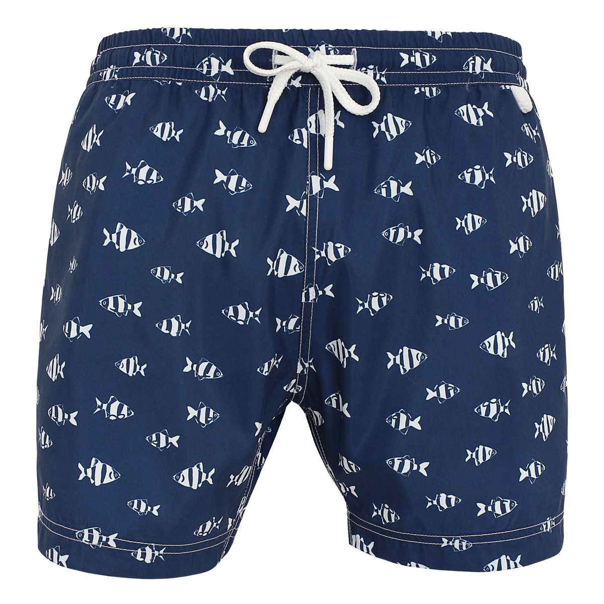 Short de bain MONTAUK 2460 navy fish bleu, LES LOULOUS DE LA PLAGE