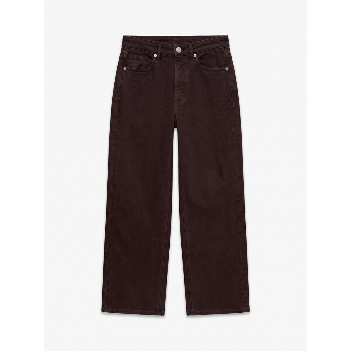 Jean À Coupe Large marron - chocolate torte, VERO MODA
