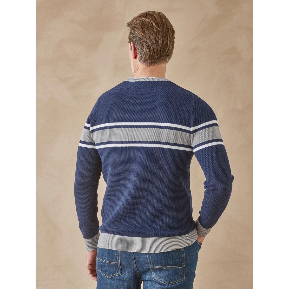 Pull rayé homme marine, DAXON