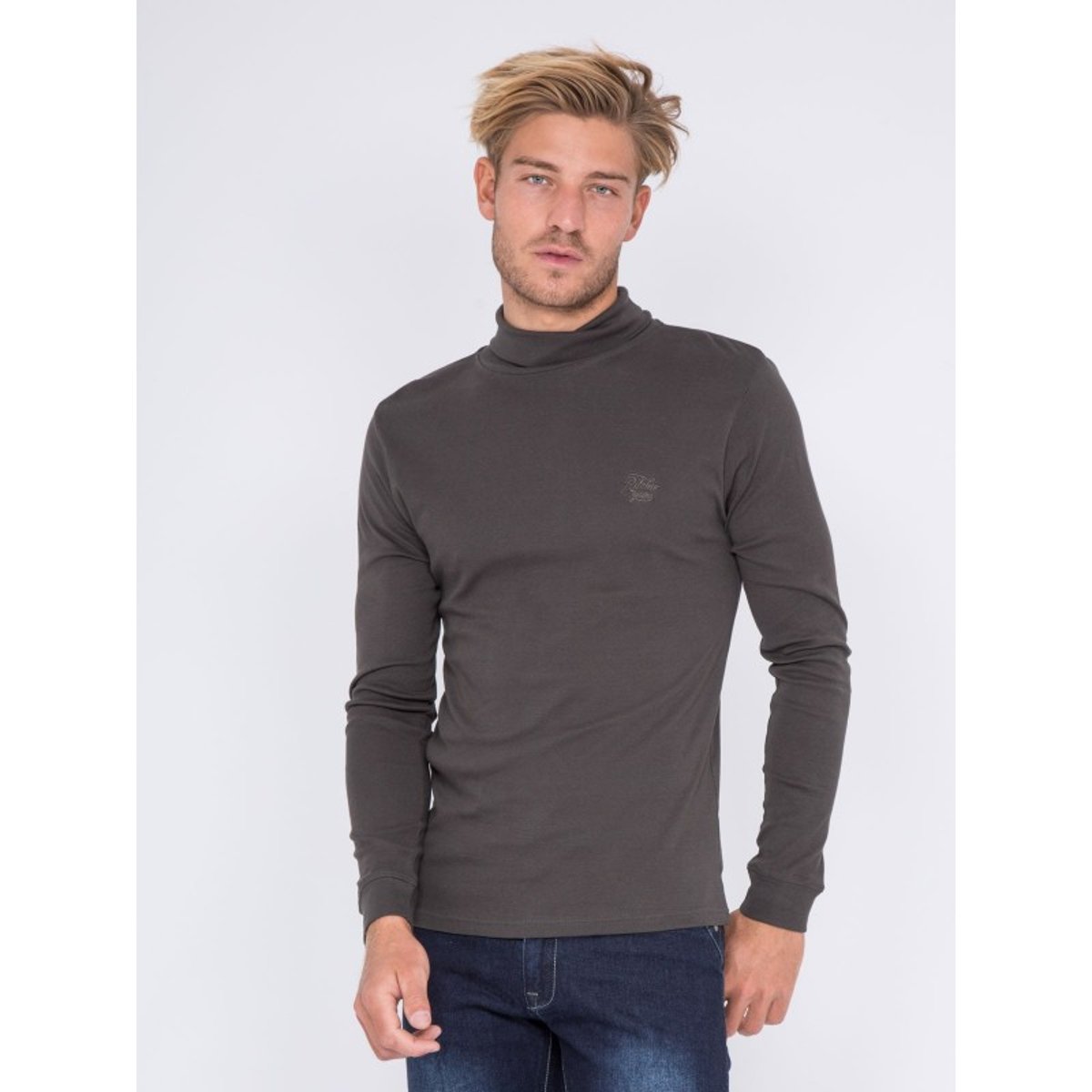 Sous-pull Pur Coton Waren anthracite, RITCHIE