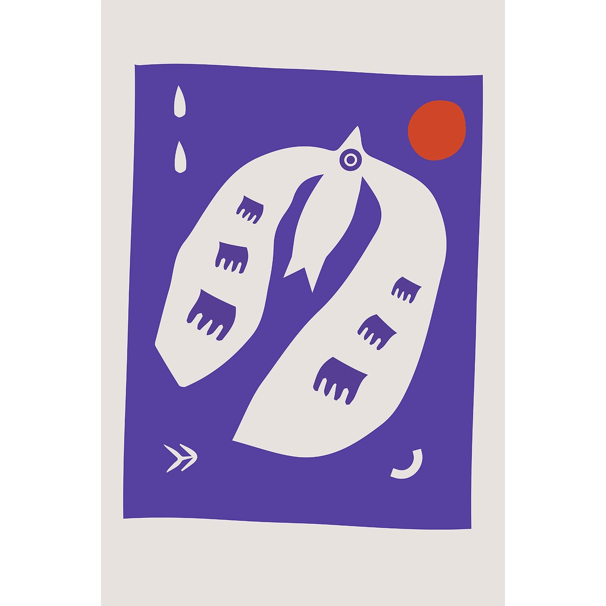 Tableau flying bird tableau alu dibond, HEXOA