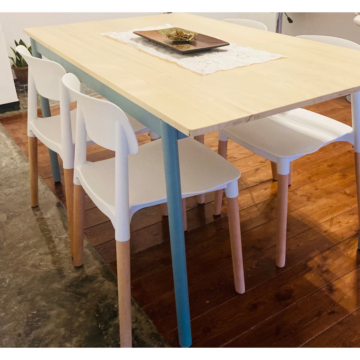Lot de 4 chaises scandinaves, SORO blanc, NORDLYS