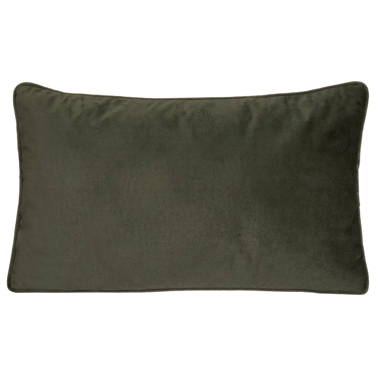 Coussin déhoussable LILOU vert kaki, ATMOSPHERA