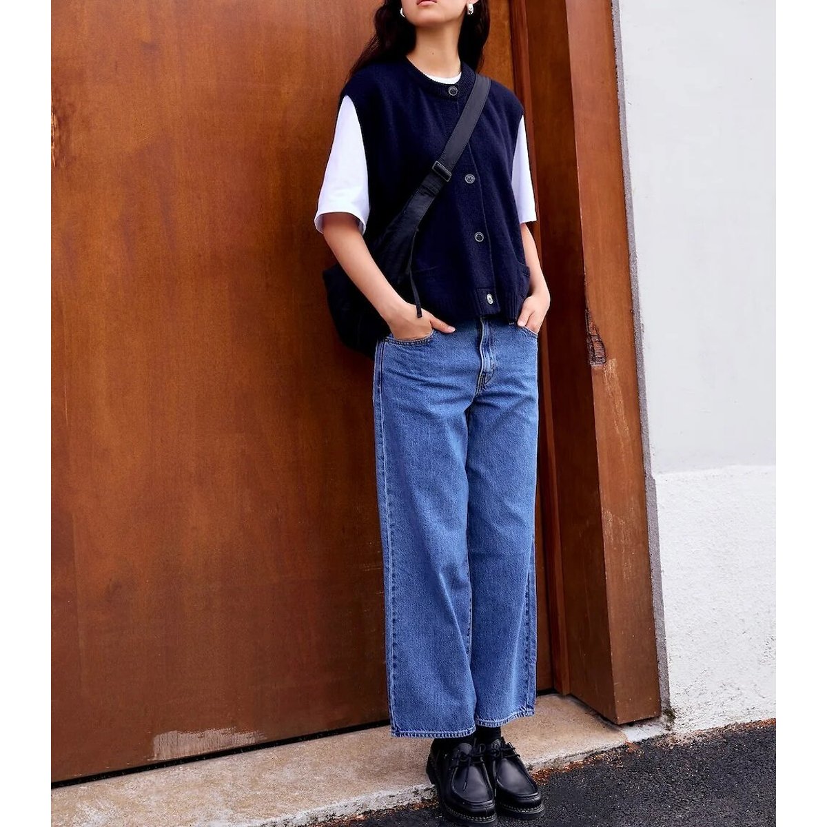 Pull sans manche MARGAUX bleu marine, SURPRISE