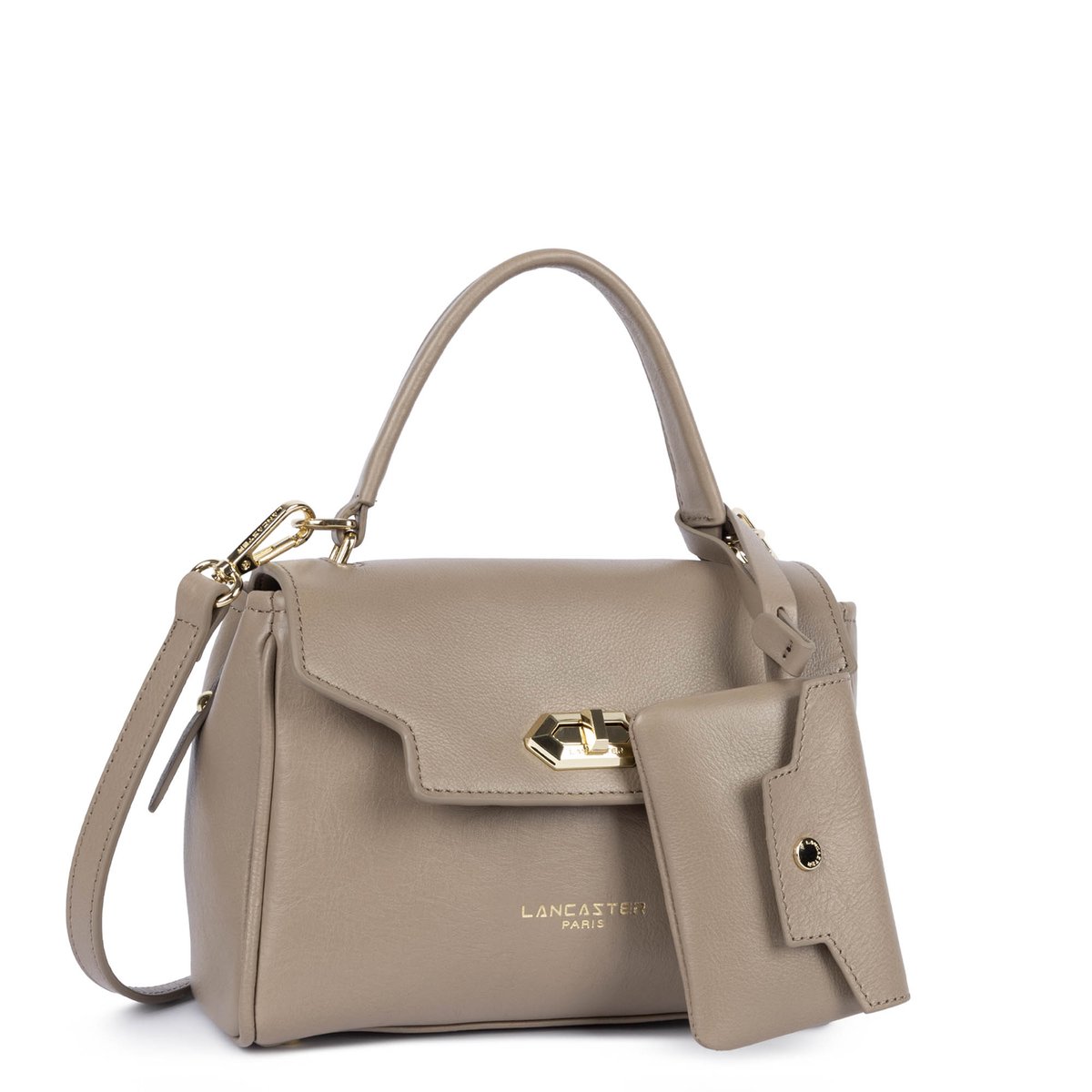 Petit sac à main MADEMOISELLE GRACE sable foncé, LANCASTER