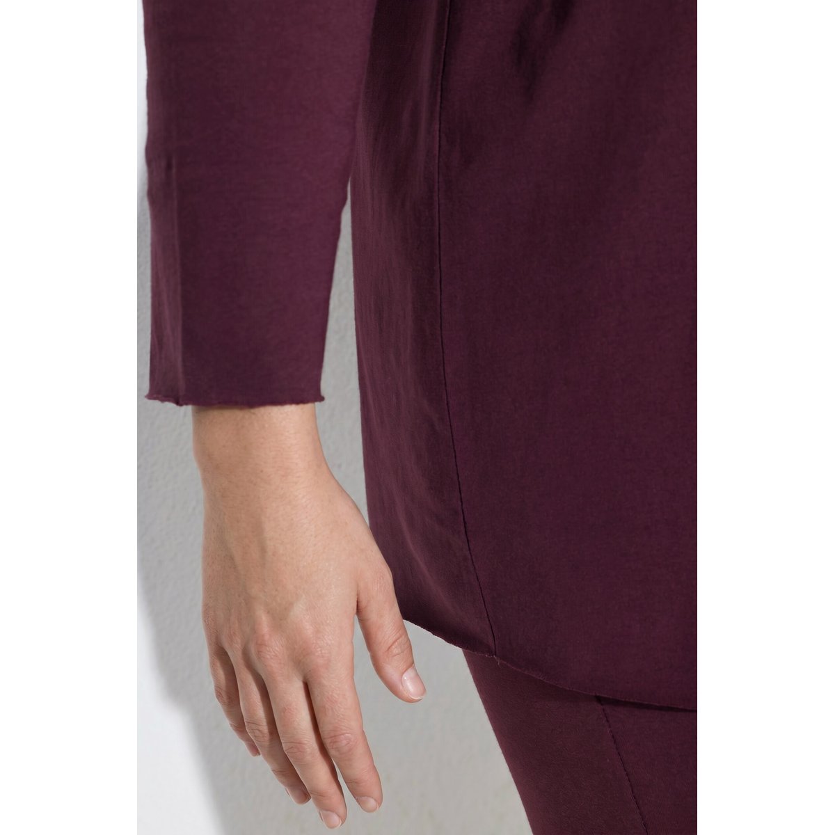 T-shirt « Cut it your way » en coton bio bordeaux, ULLA POPKEN