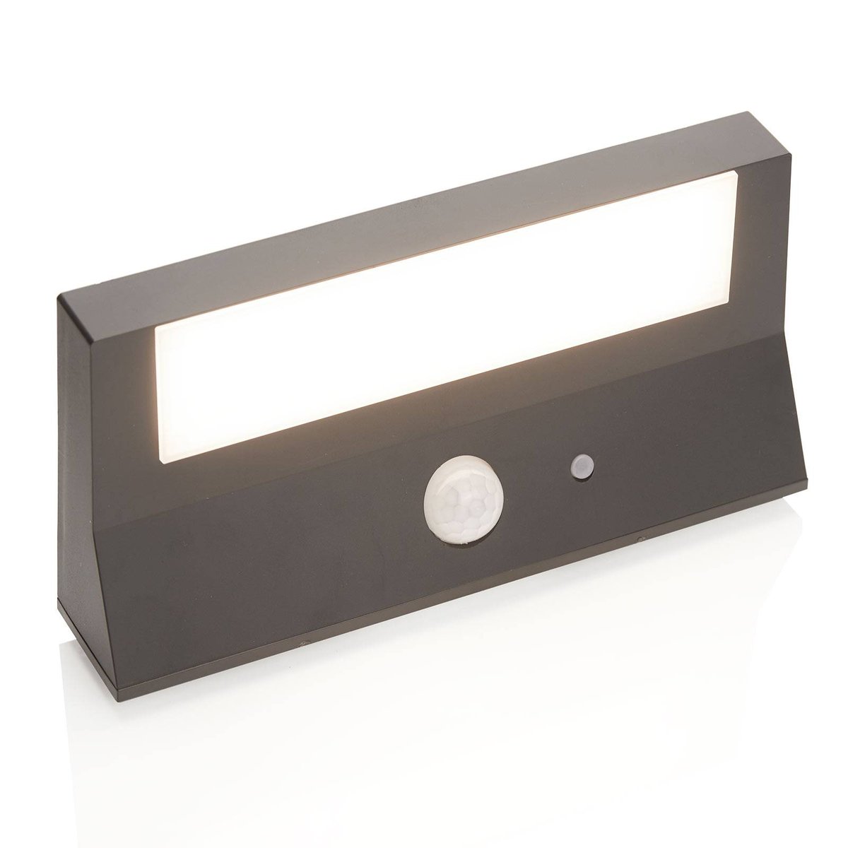 Lampe solaire extérieure LED, Maresia gris foncé, LINDBY