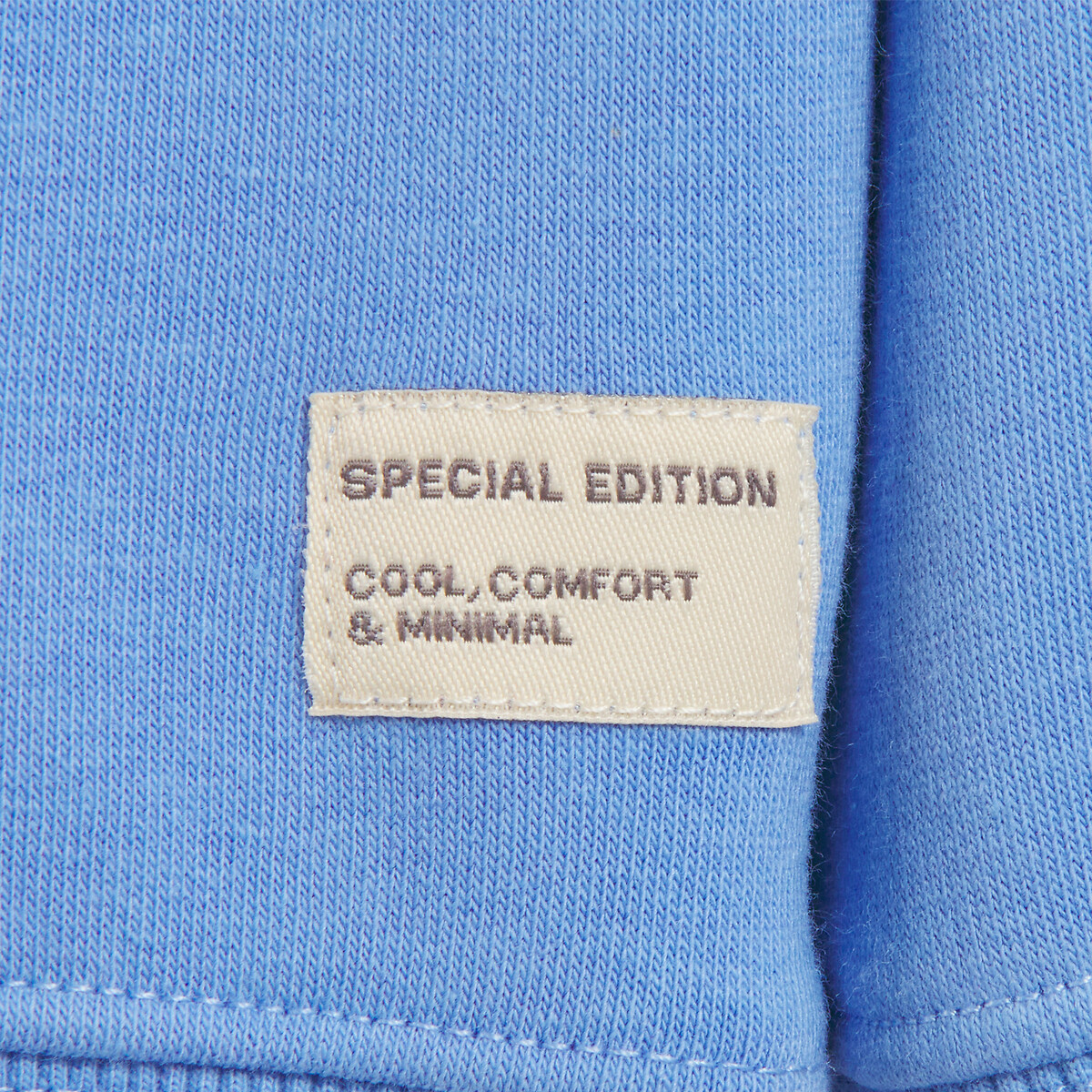 Hoodie in molton lichtblauw, LA REDOUTE COLLECTIONS