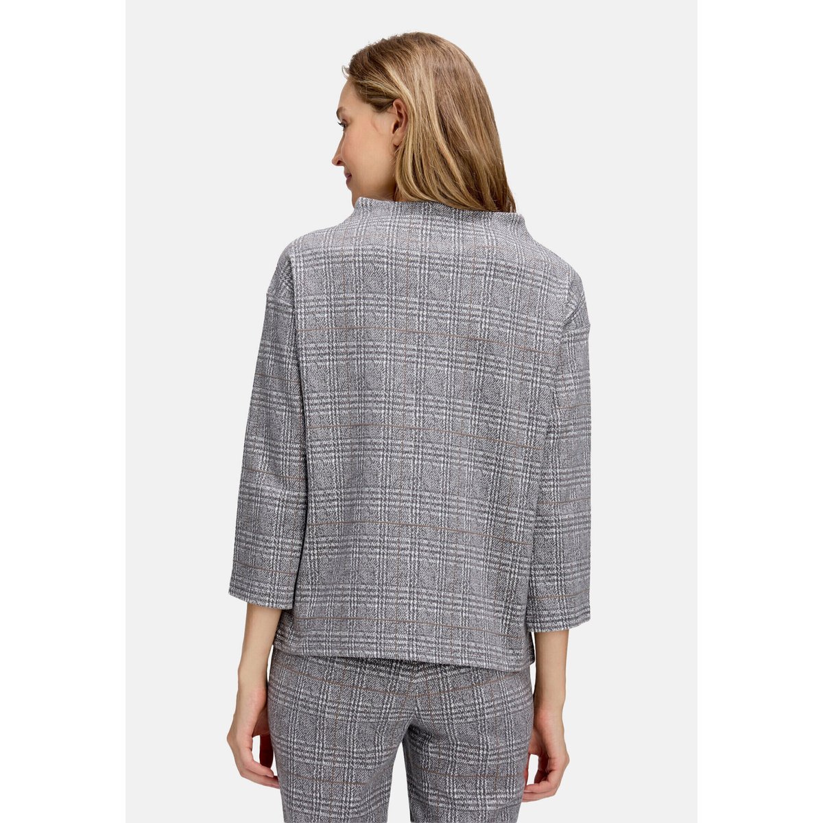 Sweat-shirt à col gris/beige, BETTY BARCLAY