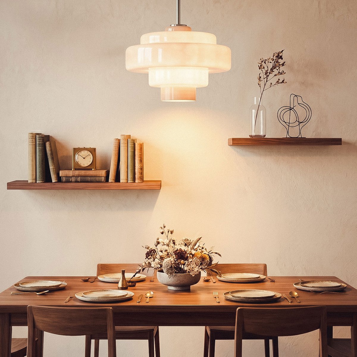 Suspension ronde en verre 30cm- ELLA taupe, DRAWER