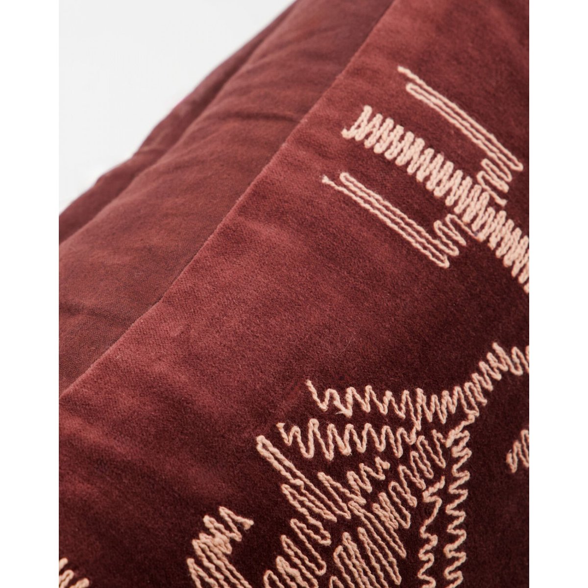 Coussin en coton 80x40 cm Harlov marron, HOUSE DOCTOR