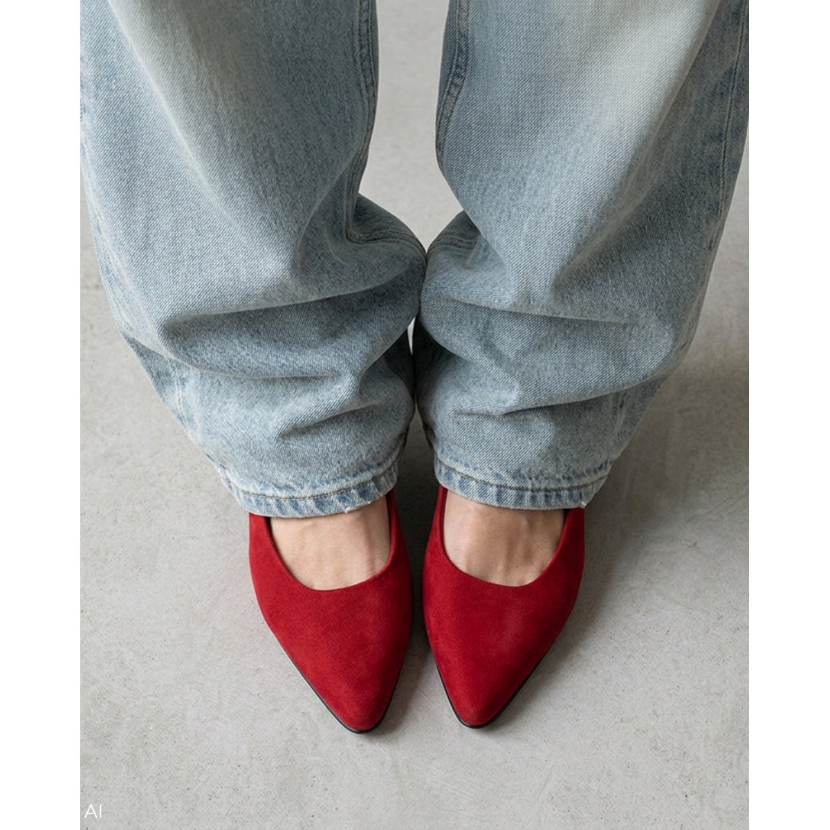 Chaussures à talon cuir Adda red, MARTINELLI