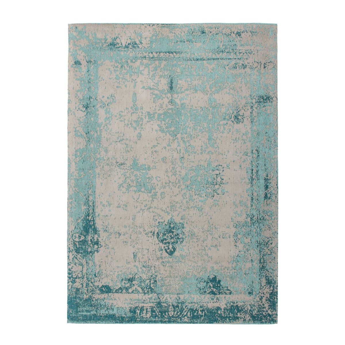 Tapis en coton fait main, NOSTALGIE bleu, ARTE ESPINA