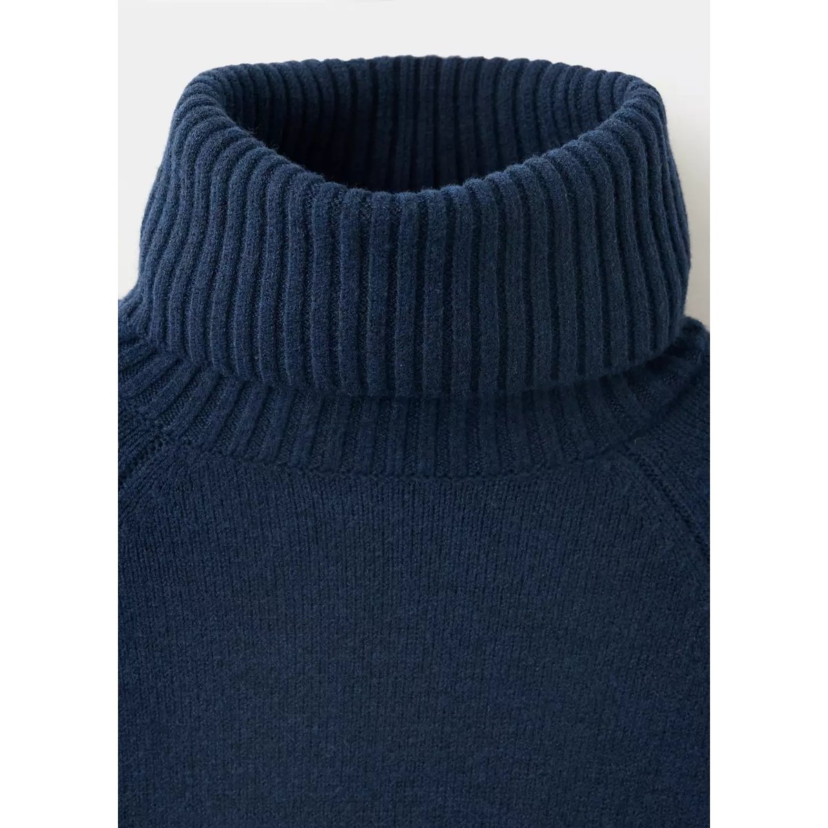 Pull-over à col roulé bleu marine, MANGO TEEN