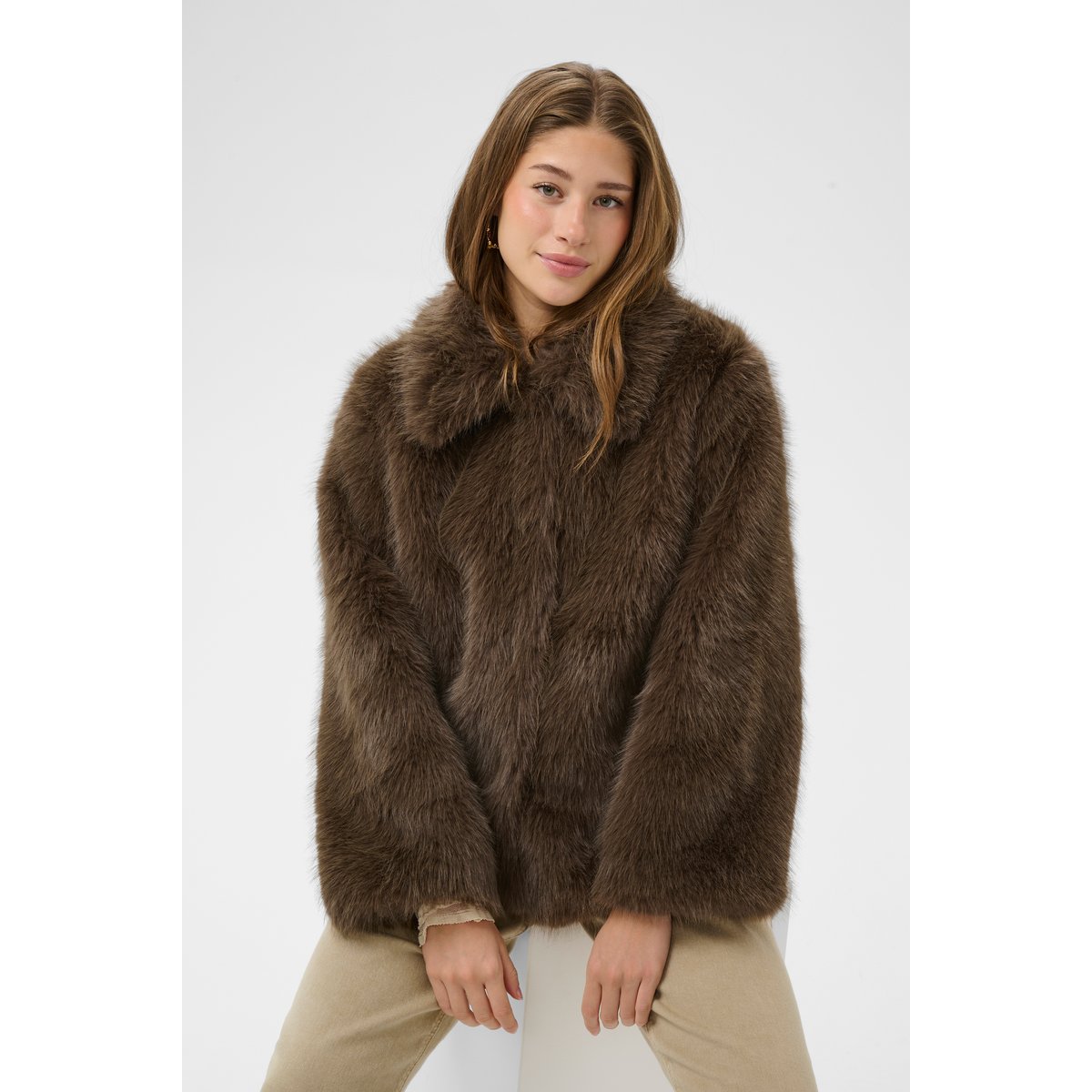 Manteau marron shaved chocolate, CREAM