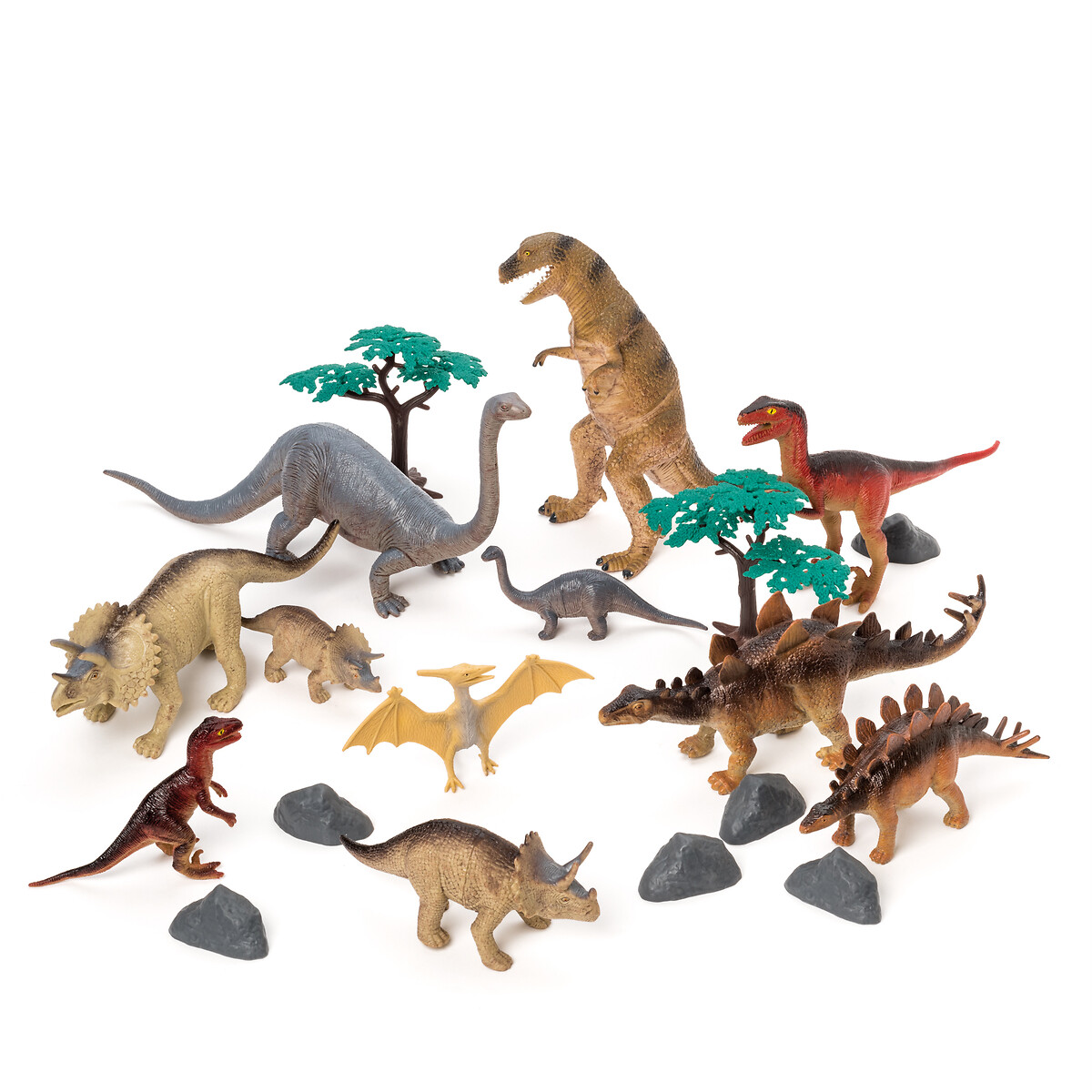 Figurines dinosaures multicolore, OXYBUL