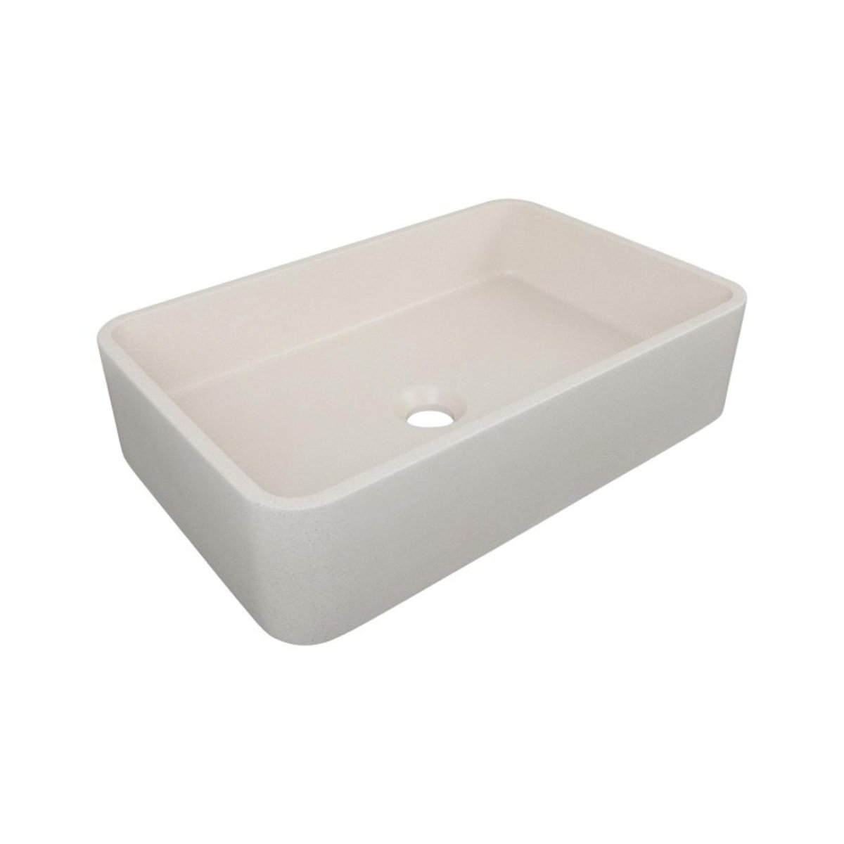 Vasque à poser rectangle en grès beige 50x32,5cm SANDY beige, MOB IN