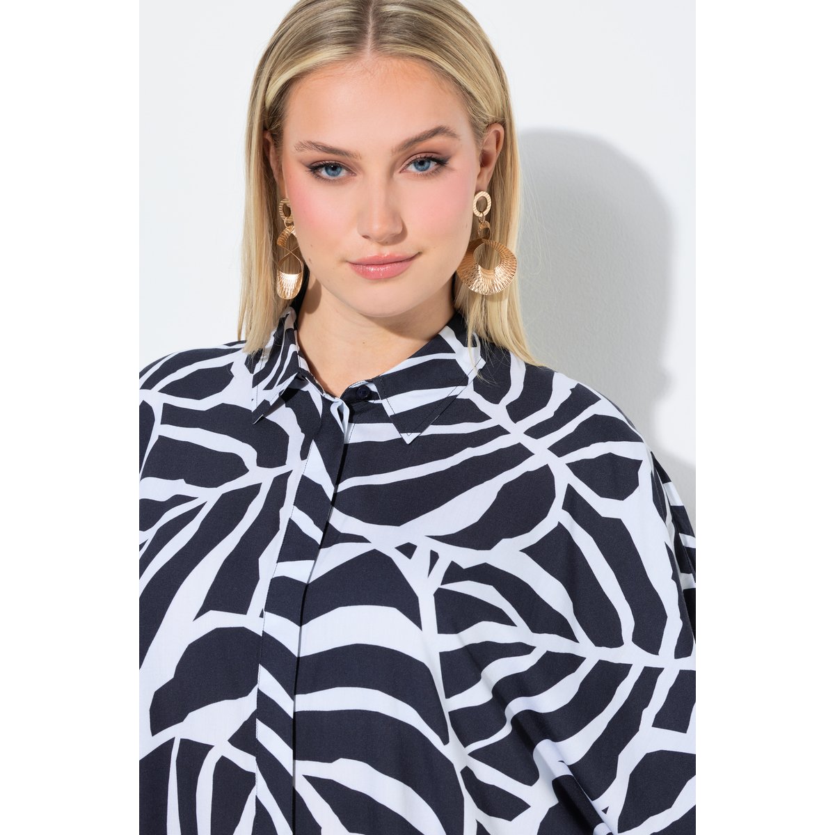 Blouse-poncho oversize marine, ULLA POPKEN