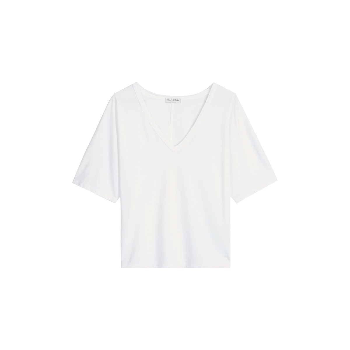 T-shirt loose avec manches coupées blanc, MARC O'POLO