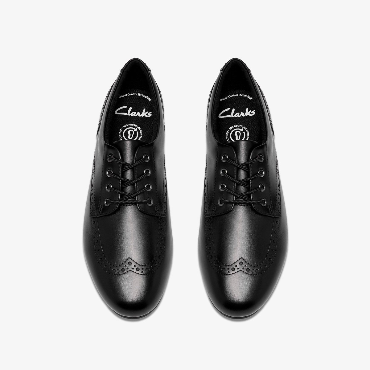 Derbies Cuir PORTO LACE Y noir, CLARKS